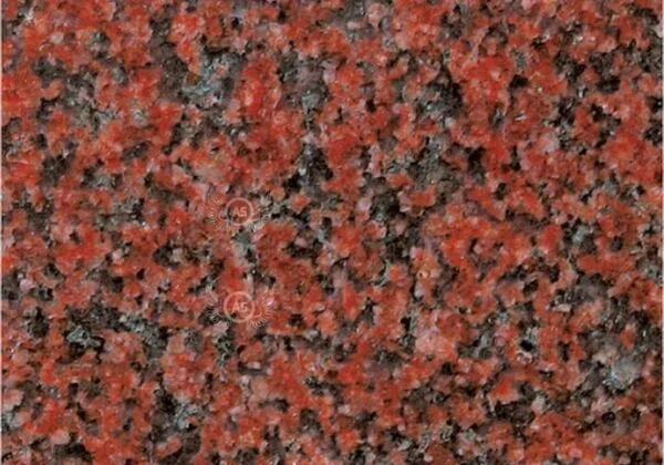 India Red Granite polished stone color sample